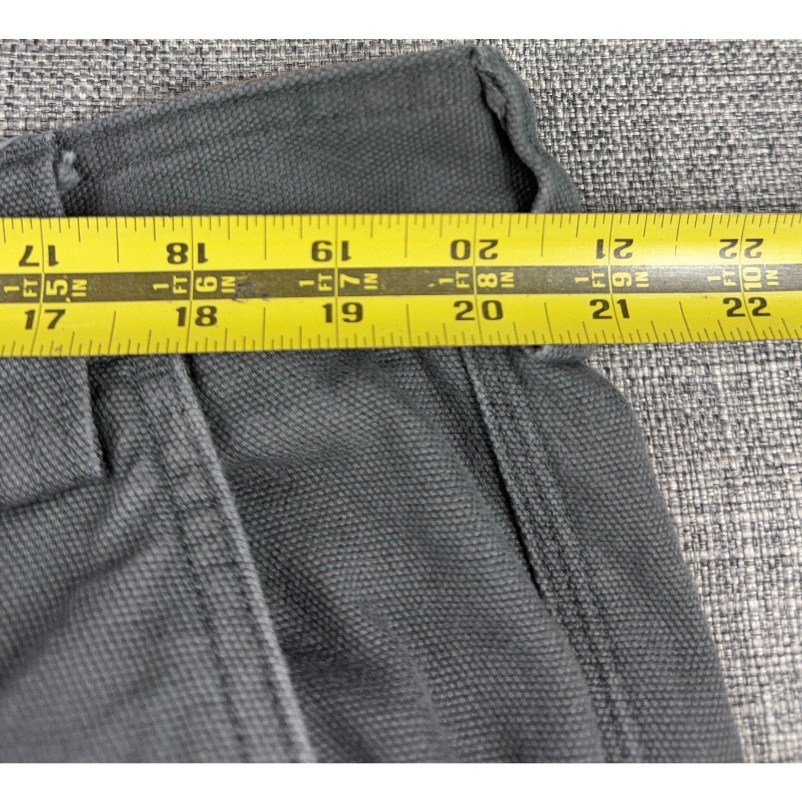 Duluth Trading Co Work Pants Mens 40x34 Relaxed Fit Gray Cargo Utility Canvas
