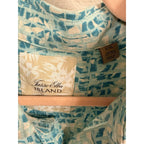 Tasso Elba Island Silk Linen Hawaiian Camp Shirt Men’s XXL Blue Tropical Resort