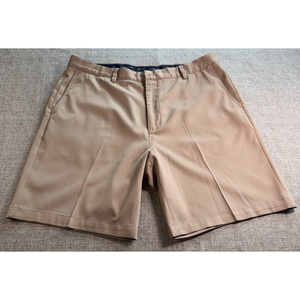 Lot 2 Vineyard Vines Links Shorts Mens 38 Navy Khaki Performance Golf
