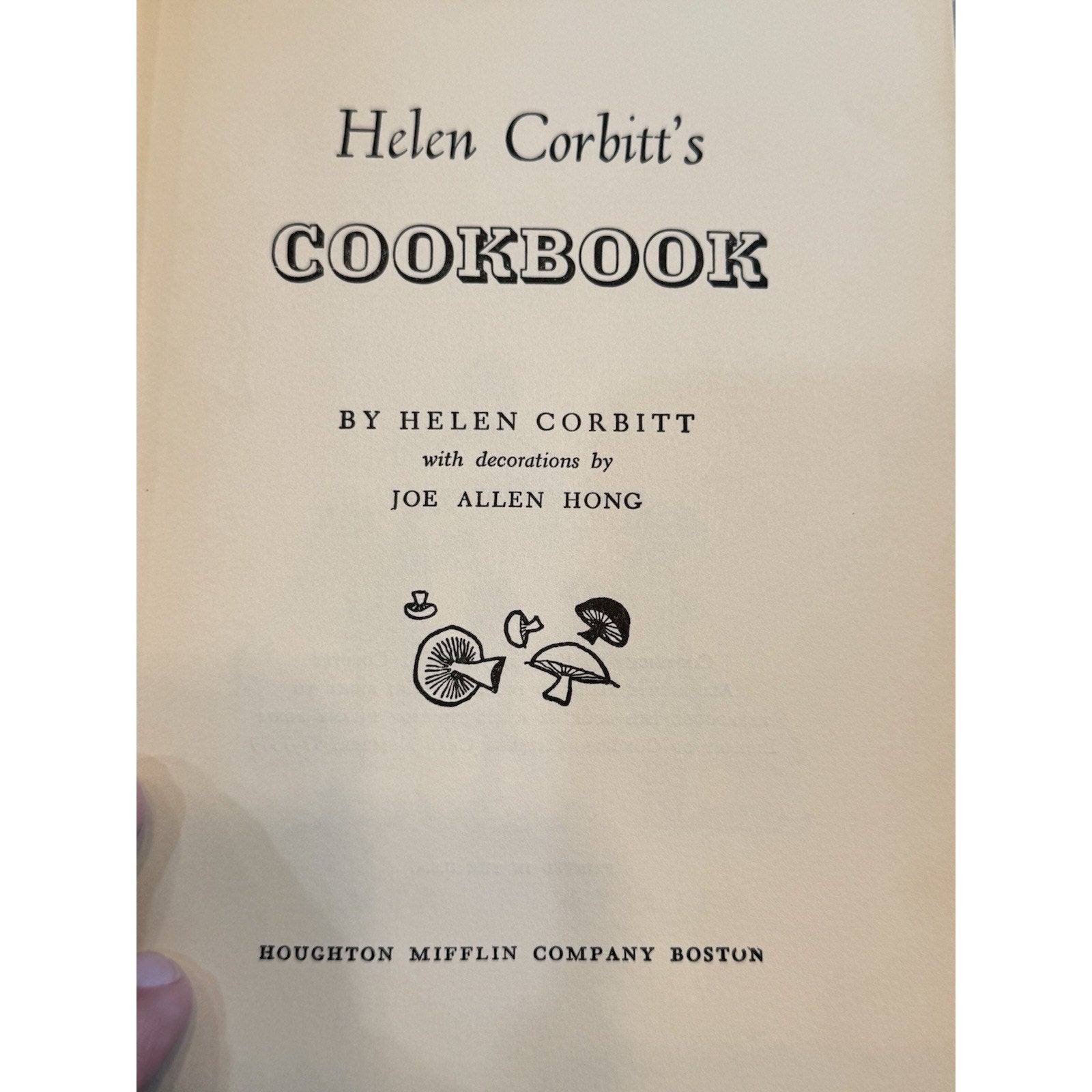 Vintage 1957 Helen Corbitt’s Cookbook HC 25th Printing Houghton Texas Cookbook