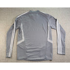 LAFC Adidas Long Sleeve Training Top Mens M Gray YouTube TV MLS ClimaCool