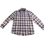 Mizzen+Main Shirt Mens Large Classic Fit Plaid Performance Button Up Stretch LS