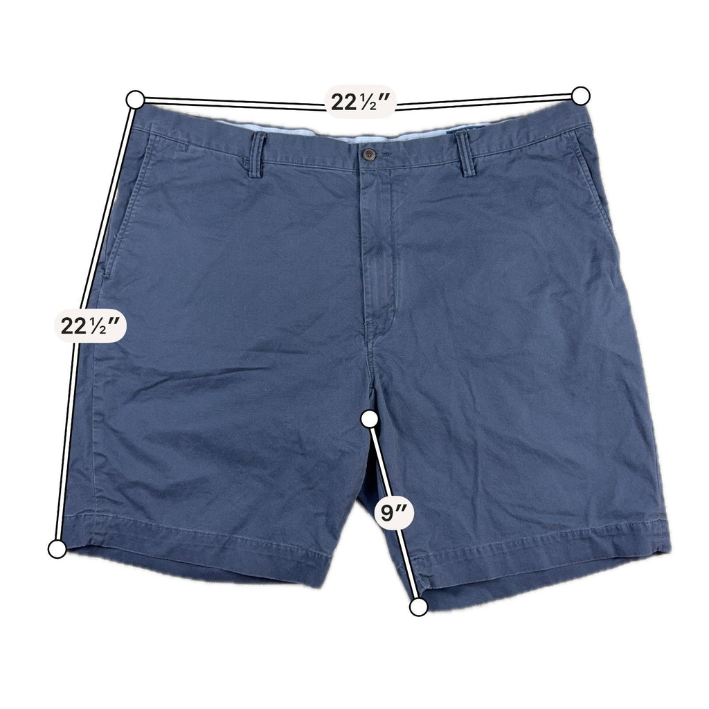 Polo Ralph Lauren Chino Shorts Mens 44B Navy Blue Stretch Classic Fit 9"