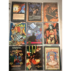 90s Trading Card Lot Marvel Wizard MG Shi Chromium Promos Comic Cards Collection