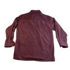 Brandini Le Collezioni Shirt Mens XLT Burgundy Faux Suede Microfiber Tall Retro