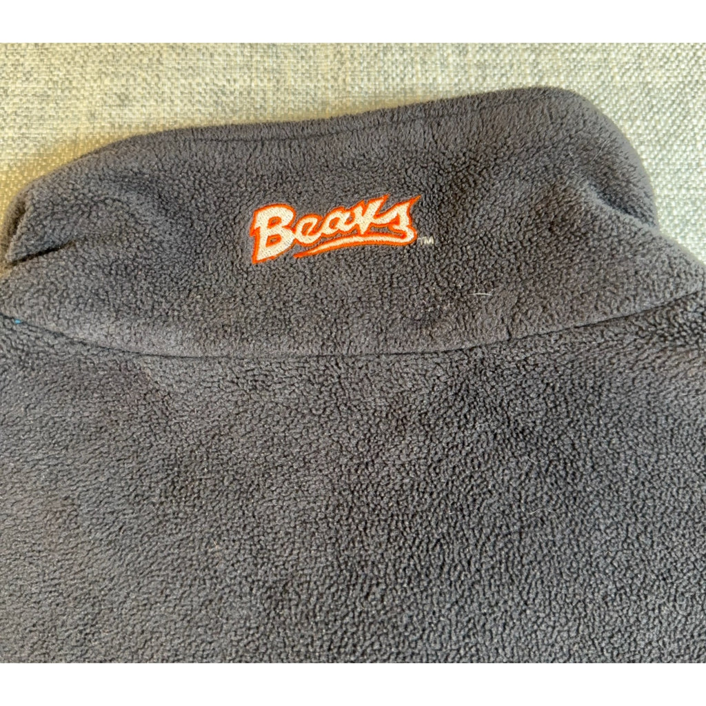 Oregon State Beavers Columbia Fleece Vest Womens XL Gray Full Zip NCAA