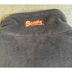 Oregon State Beavers Columbia Fleece Vest Womens XL Gray Full Zip NCAA