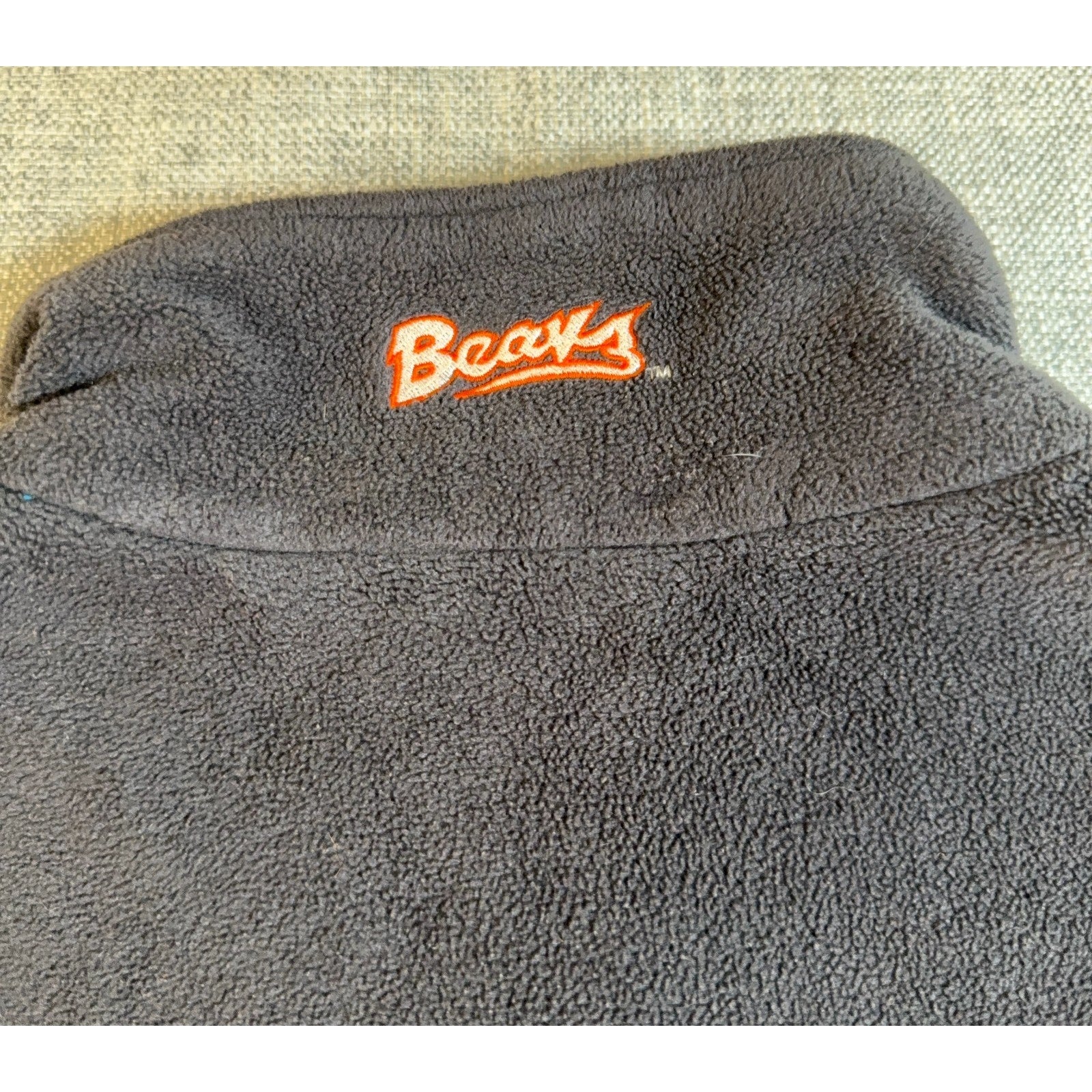 Oregon State Beavers Columbia Fleece Vest Womens XL Gray Full Zip NCAA
