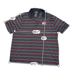 Ohio State Buckeyes Cutter & Buck DryTec Polo Men's XXL Black Striped NCAA