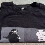 Black short sleeve crew neck tee