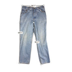 Vintage Duck Head Jeans 33x31.5 Light Wash High Rise Straight Leg Denim