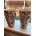 Vintage Disney Mickey Mouse Sketch Art Tumblers Set 2 Animation Model Sheet Cups