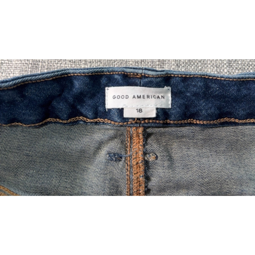 Good American Good Legs Jeans Women 18 High Rise Skinny Ankle Blue509
