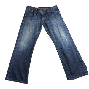 AG Adriano Goldschmied Protege Jeans Men 38x34 Straight Leg USA Distressed