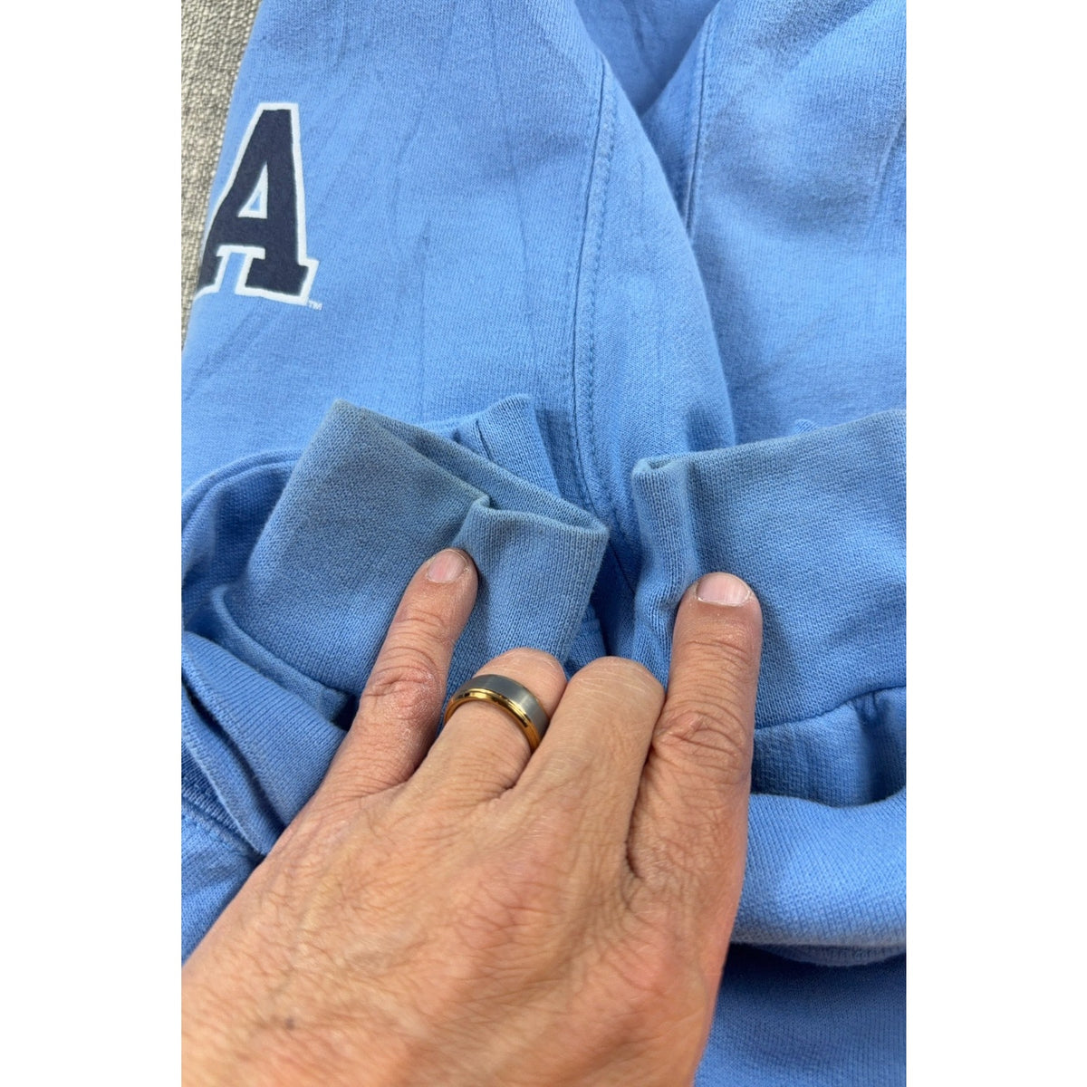Champion UNC Tar Heels Hoodie Mens Large Carolina Blue Pullover NCAA College