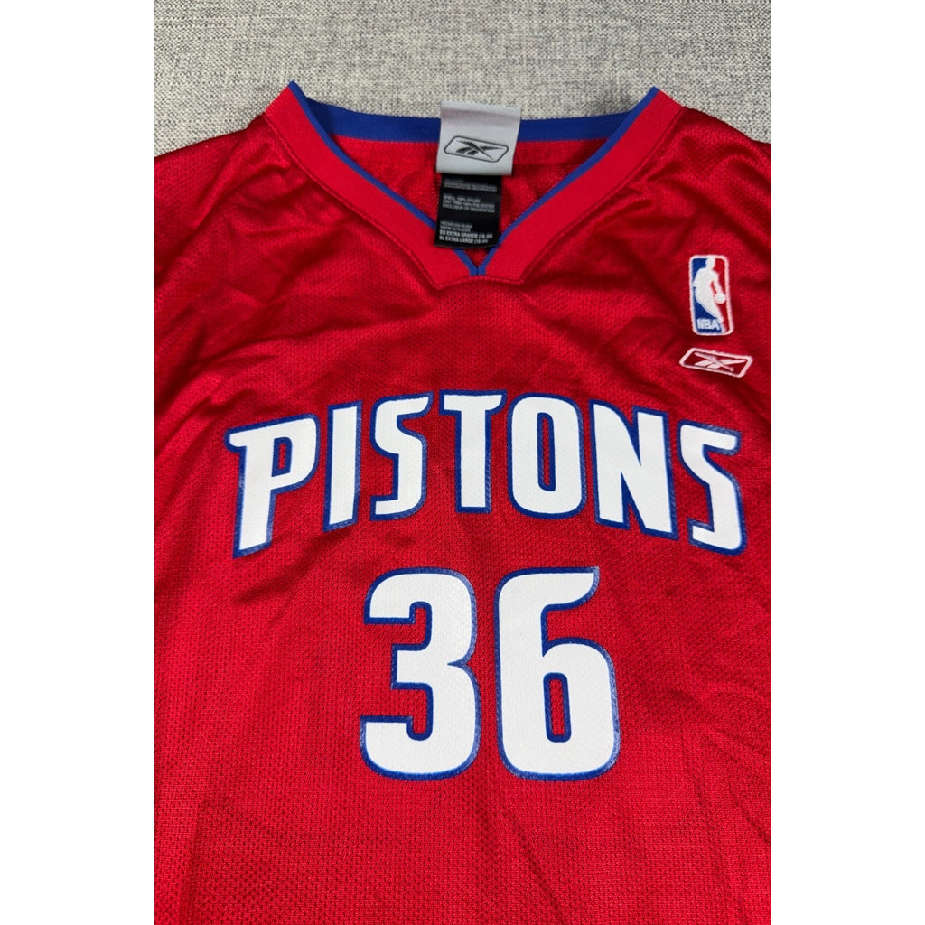 NWT Reebok Rasheed Wallace Detroit Pistons #36 Jersey Mens XL NBA Y2K
