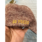 Wyoming Cowboys Go Pokes Stretch Fit Brown Heather Melange NCAA Cap Melonwear