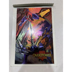 Marvel OverPower Metal Print Spider-Man vs Wolverine Wizard Exclusive w/ COA 90s