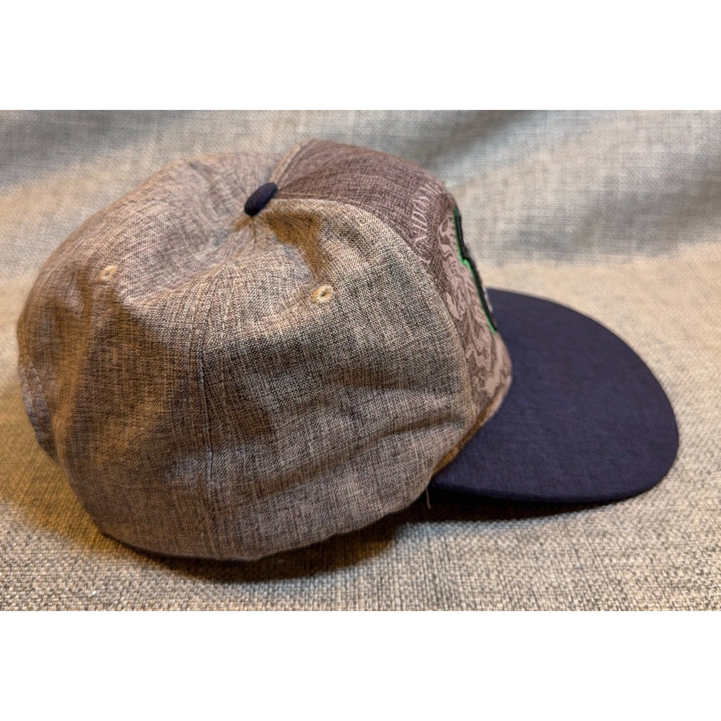 Mexico Eagle Snapback Hat Gray Navy Mexican Flag Embroidered Soccer Cap