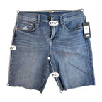 7 For All Mankind Denim Shorts Mens 33 NWT Raw Hem Cutoff Stretch Blue Jeans