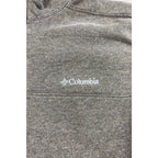 Columbia Mens XL Quarter Zip Pullover Gray Fleece Lined Outdoor Hiking Sweater