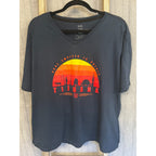 Tijuana Mexico 664 Graphic Tee Women's 3XL Black V Neck Baja California Shirt