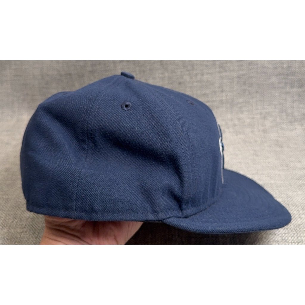 Dallas Cowboys New Era 59FIFTY Fitted Hat 7 5/8 Navy NFL Flat Brim