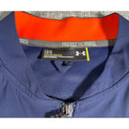 Auburn Tigers Under Armour 1/4 Zip Pullover Jacket Mens Large Navy Sideline