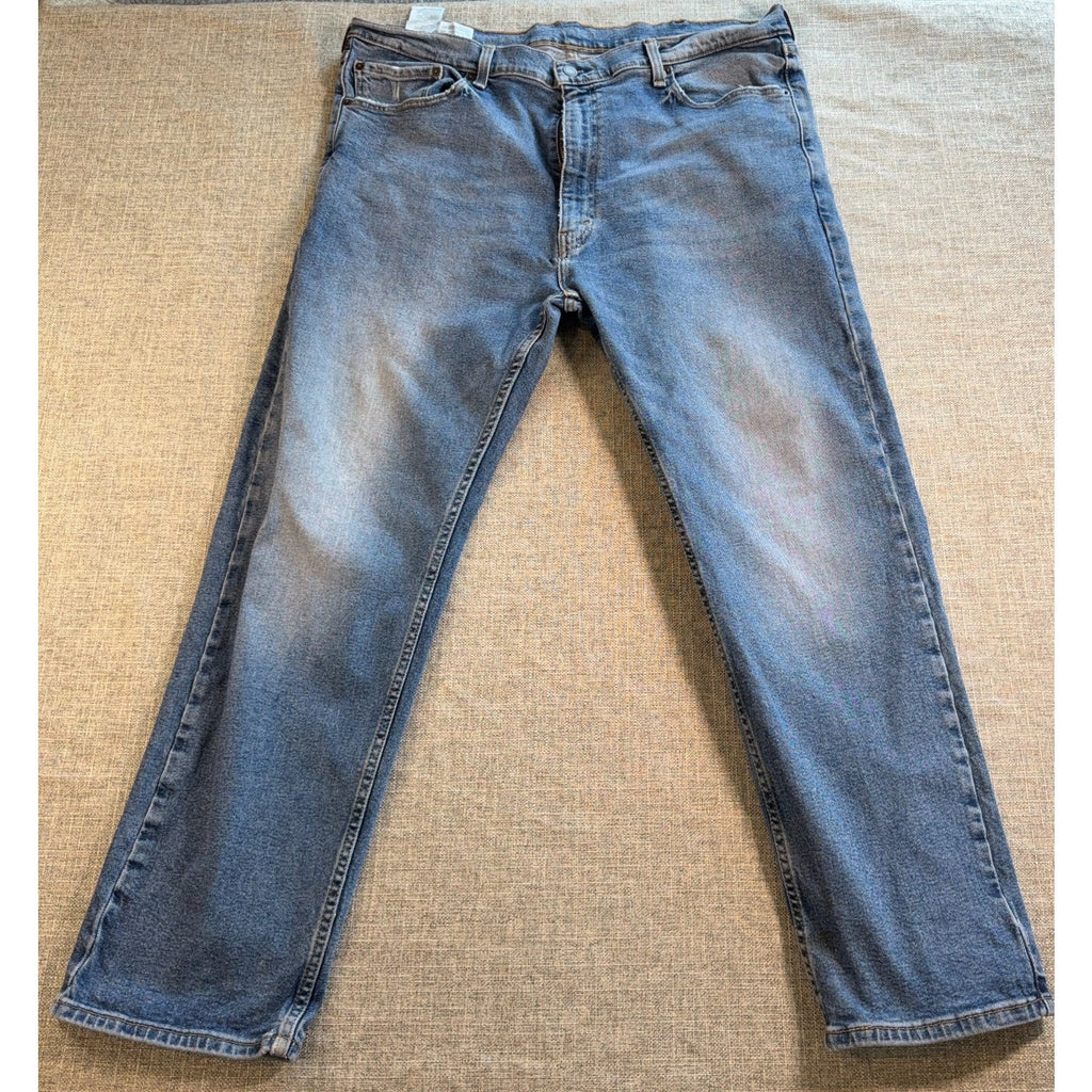 Levi’s 505 Jeans Mens 42x30 Blue Relaxed Straight Denim WaterLess Big Tall