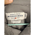 Mizzen+Main Spinnaker Collection Mens M Standard Fit Black White Check Shirt USA
