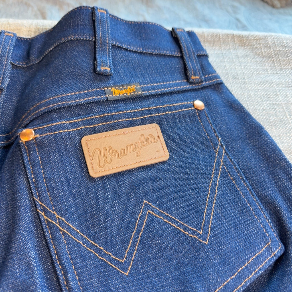 Wrangler 13MWZ Jeans Mens 32x34 Cowboy Cut Original Fit Dark Wash Western Denim