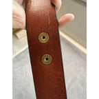 Turtleback Leather Gun Belt Heavy Duty CCW EDC Brown Leather Size ~46 USA Made