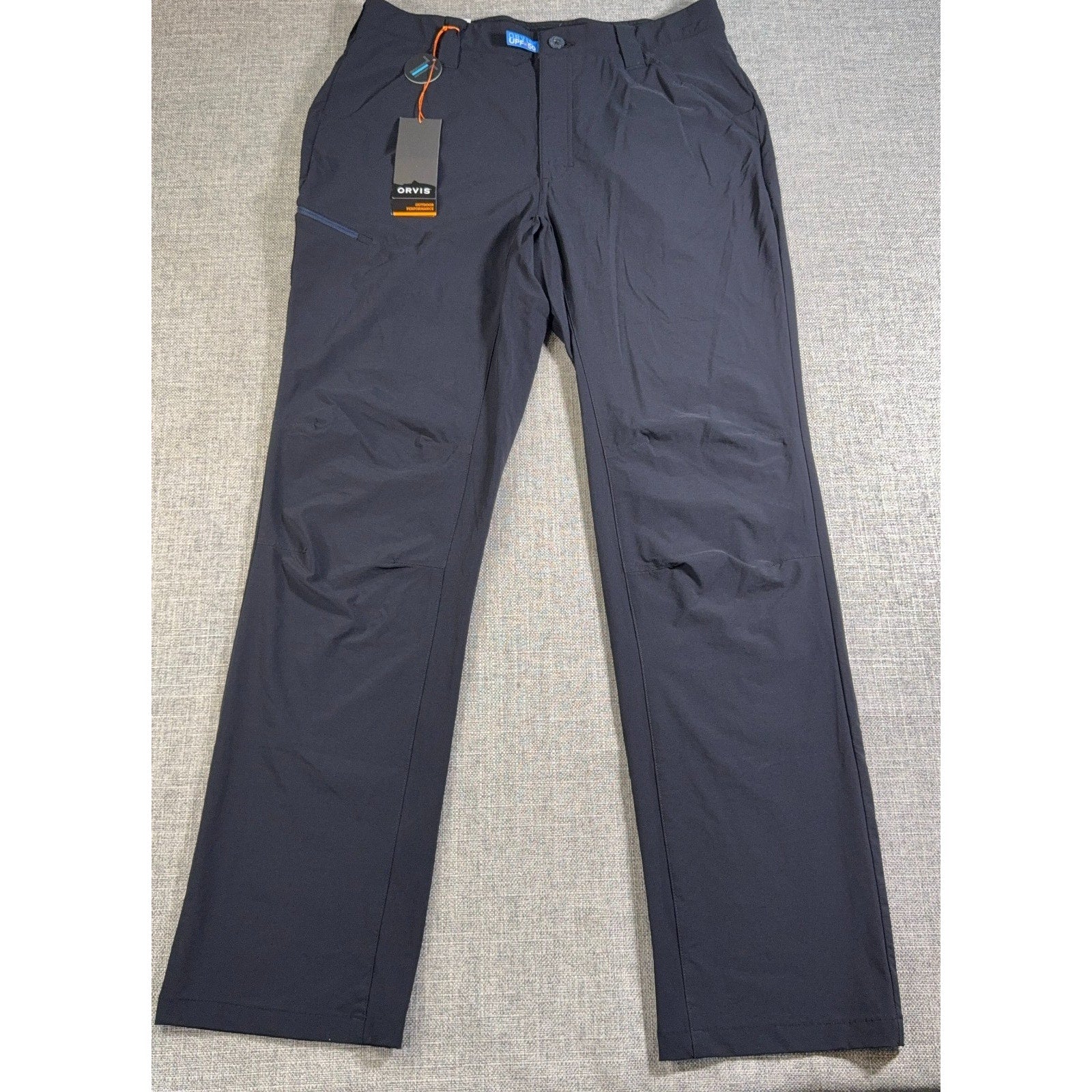 Orvis Men’s Sz 32UPF 50 Outdoor Performance Pants NWT Navy Tech Hiking Fishing
