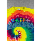 Seattle Mariners Grateful Dead Tie Dye Shirt Mens M Dancing Bears Deadhead MLB