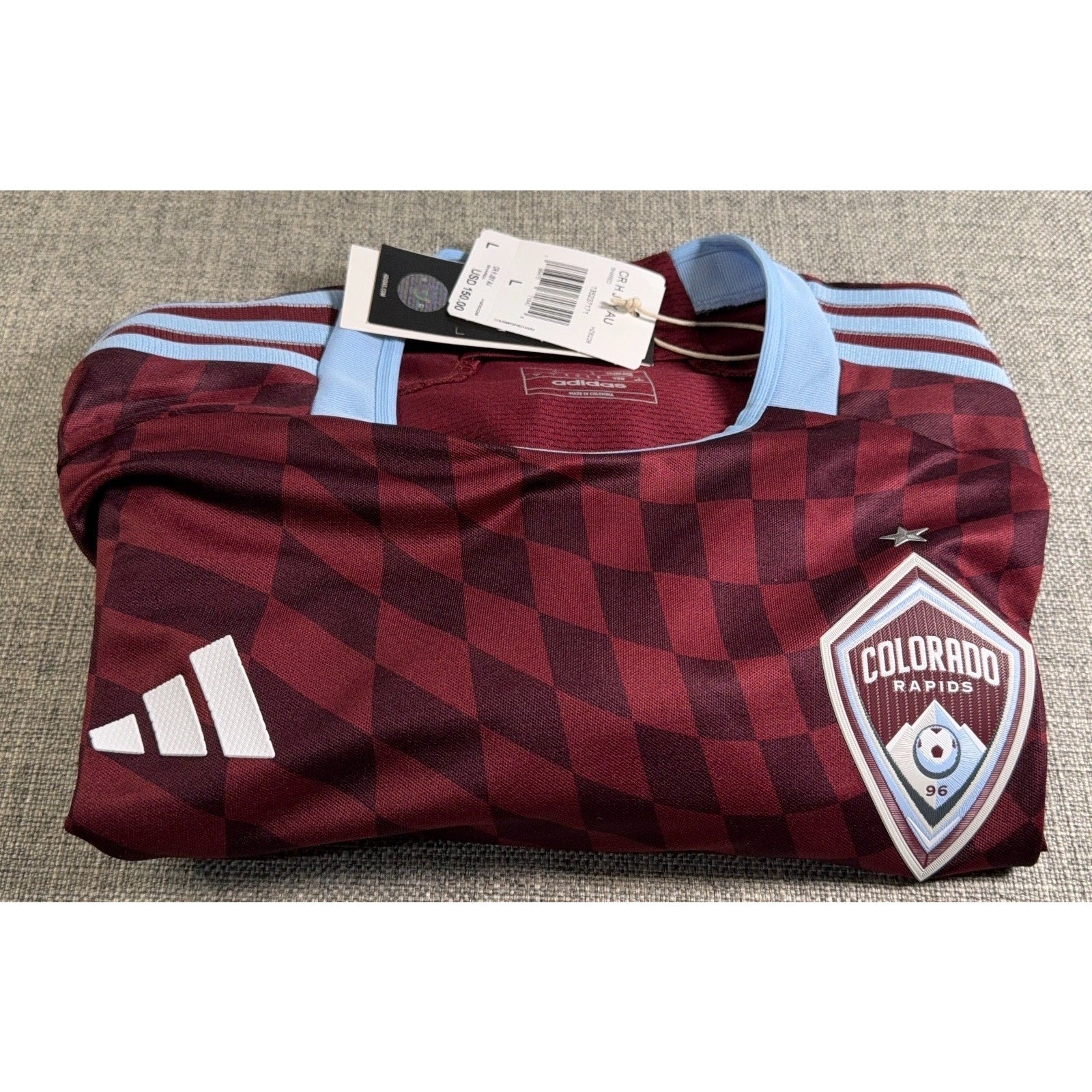 Colorado Rapids Adidas Authentic Jersey Mens L 2024 One Flag Kit NWT MLS HZ6228