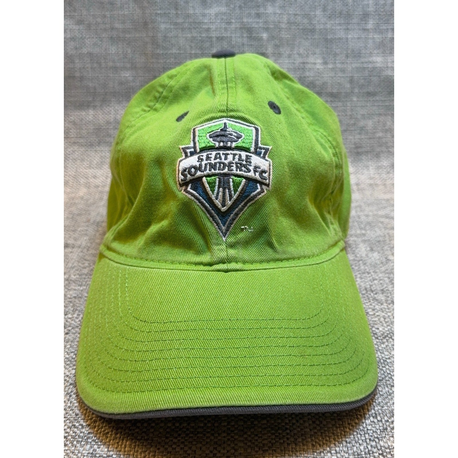 Seattle Sounders FC Hat Adult Adjustable Green MLS Soccer Cap 2016 Logo