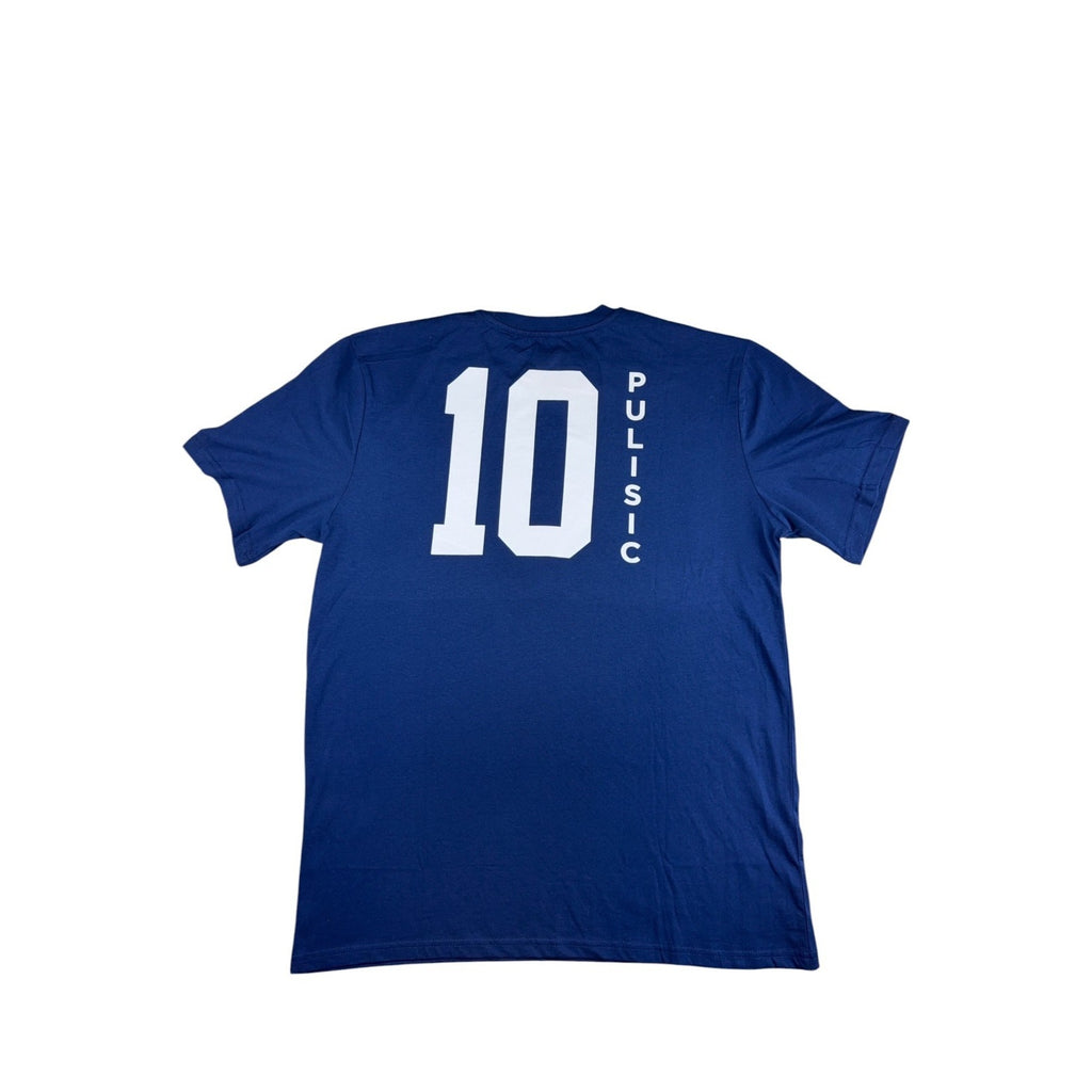 Christian Pulisic #10 USA Soccer T Shirt Men L USMNT Blue 2026 U.S. Soccer