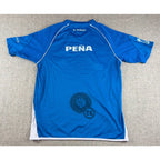 El Salvador La Selecta Soccer Jersey Peña Size M Blue FES Futbol Supporter Shirt
