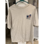 Last Call Co Snake Graphic Tee XL Cream Streetwear Skate Workwear Shirt