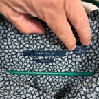 Perry Ellis 2XL Mens Stretch Short Sleeve Button Front Shirt Floral Green
