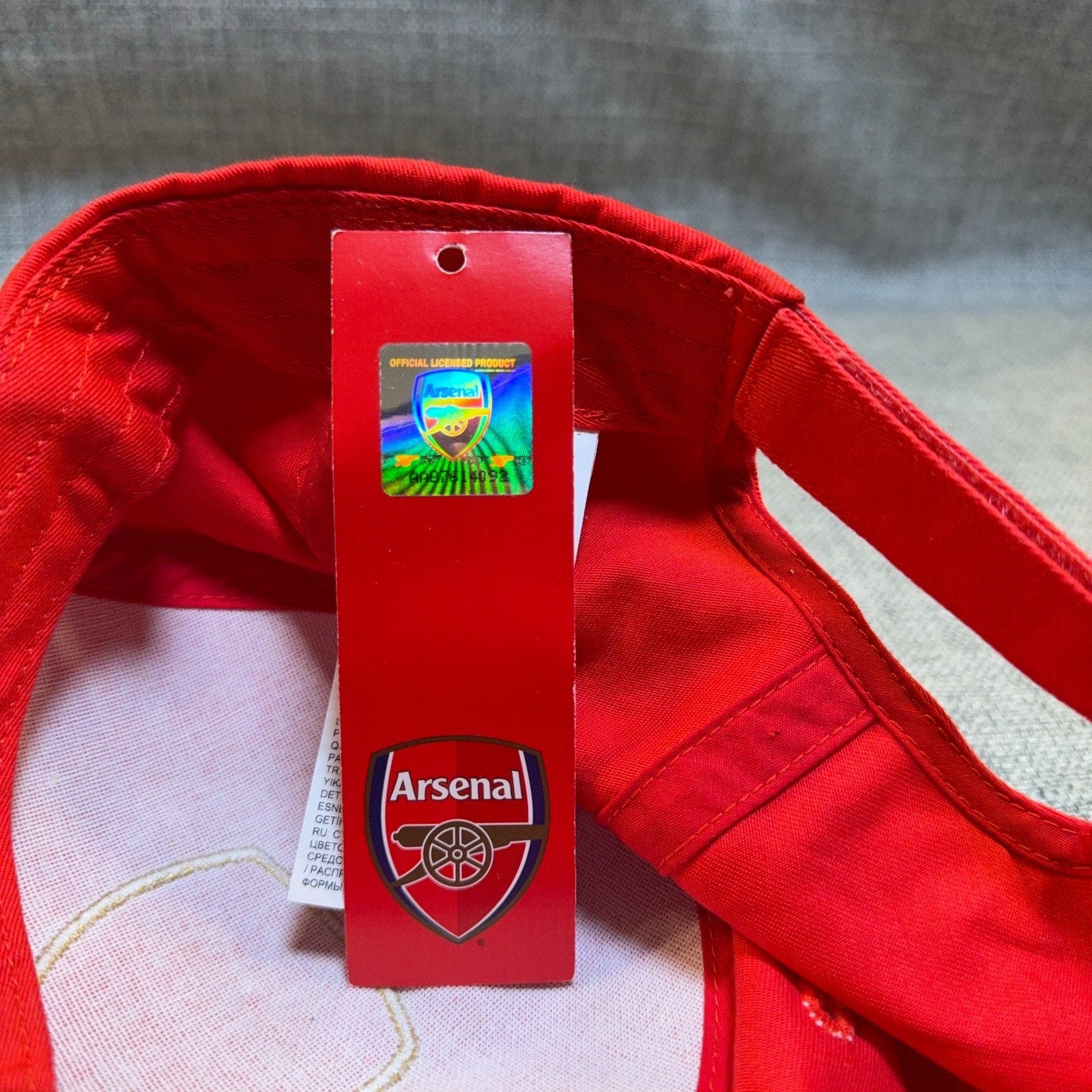 Arsenal FC Gunners Hat Red Adjustable Cap Official Licensed NWT 2016 OSFA