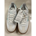 Adidas Sambae J Women’s Size 7 White Aqua Gum Sole Platform Shoes JQ1314 NWT