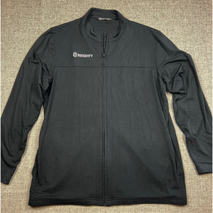 TravisMathew Newport Full Zip Fleece Jacket Men's XL Black 81Eighty Golf