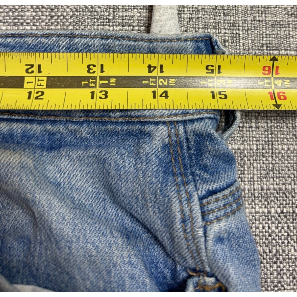 Zara Mens Jeans 31 Light Wash Slim Straight Cropped Ankle Denim 26.5 Inseam
