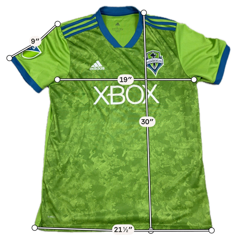 2018-19 Adidas Seattle Sounders FC Home Jersey Men's L Xbox MLS Green