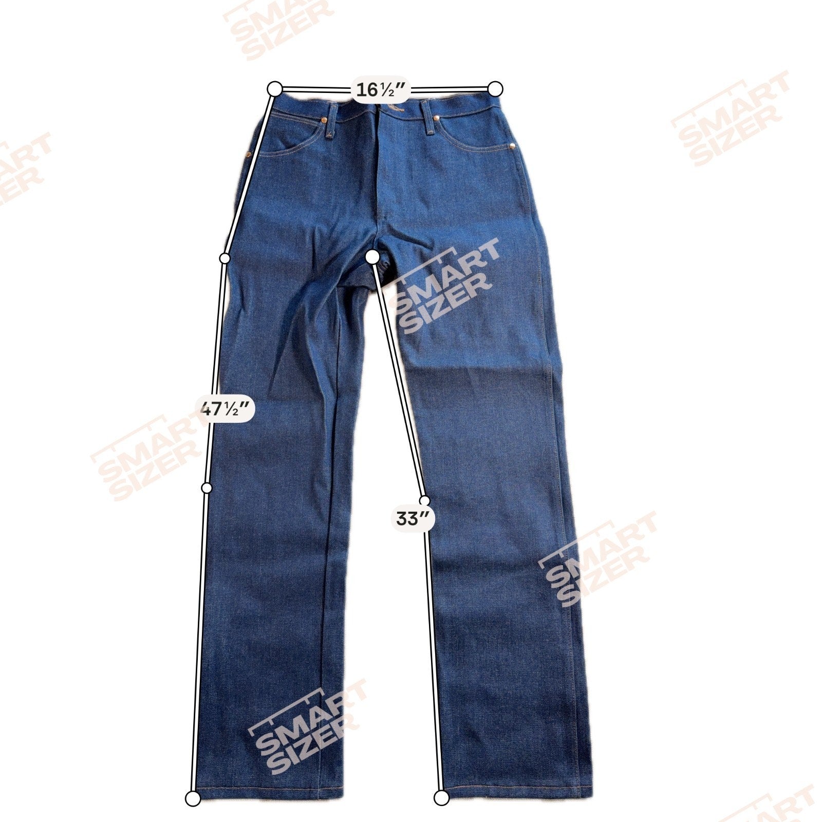 Wrangler 13MWZ Jeans Mens 32x34 Cowboy Cut Original Fit Dark Wash Western Denim