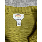 Vintage Talbots Made in Italy Green Knit Cardigan Womens M Cotton Blend