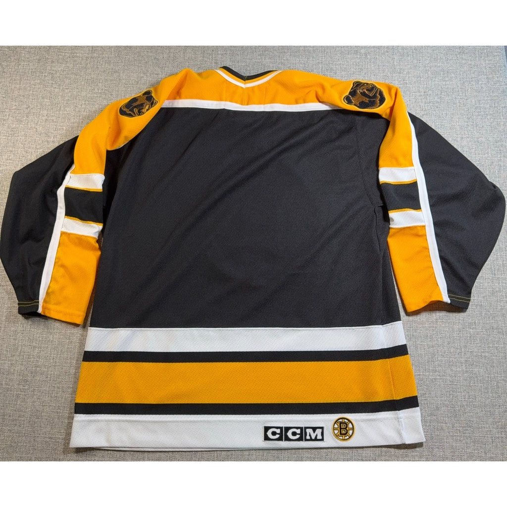 Vintage CCM Boston Bruins Jersey Mens M NHL Hockey Black Gold Made Canada
