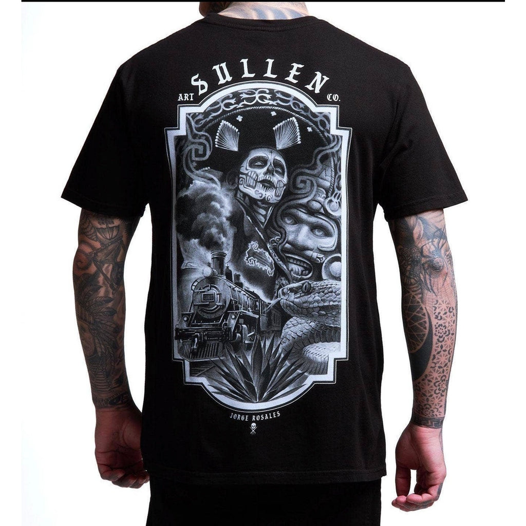 Sullen Rosales Premium T Shirt Mens 2XL Black Day of Dead Train NWT