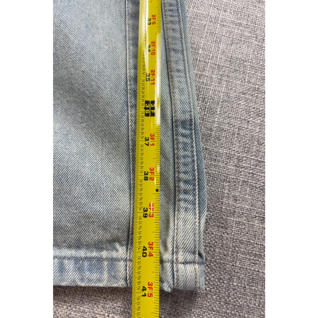Missguided Women 25 Light Wash High Rise Wide Leg Jeans NWT Panel Detail